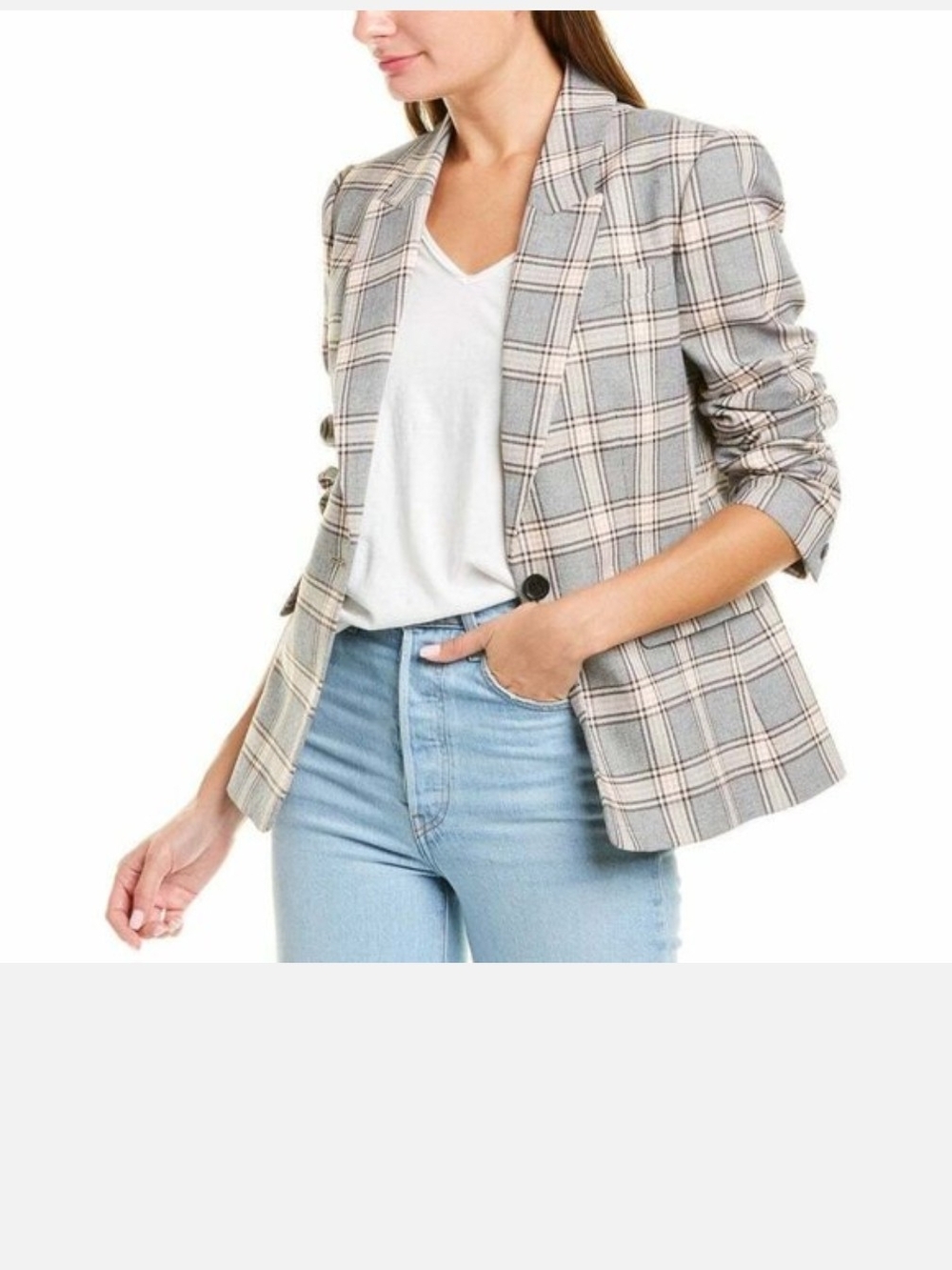 JOIE Women's Anilah Plaid 1-Button